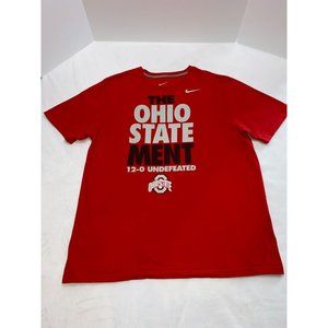 Ohio State Buckeyes Nike Shirt Mens XL Red Short Sleeve Undefeated 2012